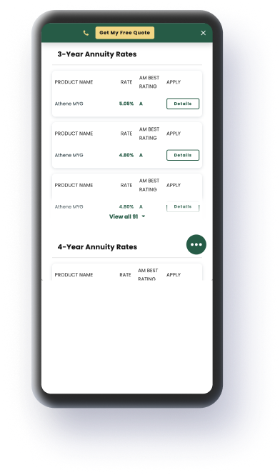 Annuity rates on a phone